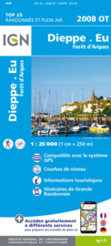 Wandelkaart Dieppe – Envermeu – Fresnoy – Folny | Normandië | IGN 2008 OT – IGN 2008OT  | ISBN 9782758536123