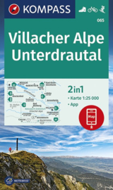 Wandelkaart Villacher Alpe - Unterdrautal | Kompass 065 | 1:50.000 | ISBN 9783990446485