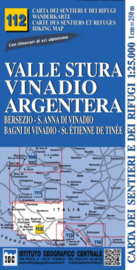 Wandelkaart Valle Stura - Vinadio | IGC nr.112 | 1:25.000 - ISBN 9788896455425
