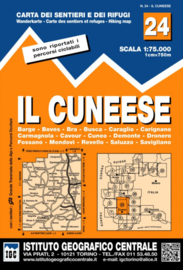Wandelkaart Il cuneese - Cuneo | IGC nr. 24 | 1:75.000 - ISBN 9788896455241
