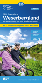 Fietskaart Weserbergland : Von Minden bis Göttingen | BVA - ADFC | 1:75.000 | ISBN 9783969901908