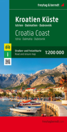 Wegenkaart Kroatië - Kroatische kust | Freytag & Berndt | 1:200.000 | ISBN 9783707922011