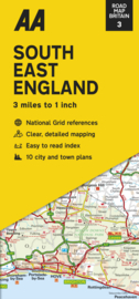 Wegenkaart Engeland Zuidoost nr. 3 | AA Publishing | 1:200.000 | ISBN 9780749584085