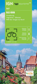 Wegenkaart - Fietskaart  Bas-Rhin - Strasbourg Haguenau Sélestat PNR Vosges Nord | IGN D67 | ISBN 9782758553199