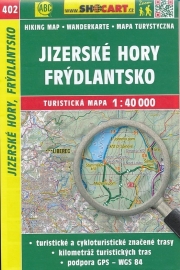 Wandelkaart Tsjechië -  Jizerské hory, Frýdlantsko | Shocart 402 | ISBN 9788072246809
