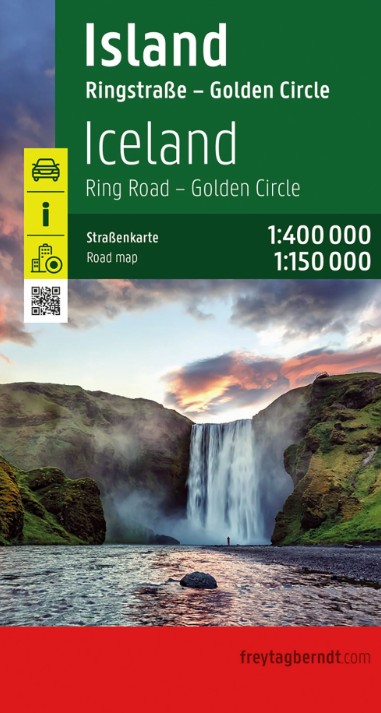 Wegenkaart IJsland - Island | 1:400.000 | Freytag & Berndt | ISBN 9783707923759