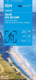 Wandelkaart Calais Site des Caps -Foret de Guines | Pays de Calais |  IGN 2103 ET - IGN 2103ET | ISBN 9782758558569