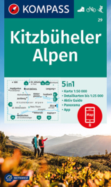 Wandelkaart Kitzbüheler Alpen | Kompass 29 | 1:50.000 | ISBN 9783991212683