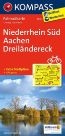 Fietskaart Niederrhein Süd - Aachen Dreilandereck | Kompass 3055 | 1:70.000 | ISBN 9783850265744