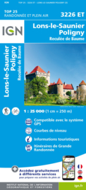 Wandelkaart Lons-le-Saunier, Poligny, Reculee du Baume | Jura | IGN 3226ET - IGN 3226 ET | ISBN 9782758546634