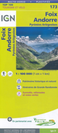 Wegenkaart -fietskaart Foix - Andorre - Pyreneeën | IGN 173 | ISBN 9782758540892