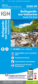 Wandelkaart Bellegarde-sur-Valserine, Grand Crêt d`Eau | IGN 3330OT - IGN 3330 OT | ISBN 9782758555940