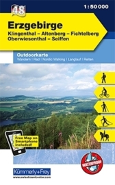 Wandelkaart Erzgebirge | Kümmerly & Frey | 1:50.000 | ISBN 9783259009420