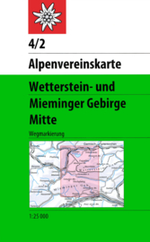 Wandelkaart Wetterstein - Mieminger Mitte 4/2 | OAV | 1:25.000 | ISBN 9783928777209