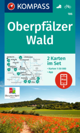 Wandelkaart Oberpfälzer Wald | Kompass 186 | 1:50.000 | ISBN 9783991218289