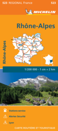 Wegenkaart Rhone-Alpes / Auvergne 2024 | Michelin 17523 | 1:200.000 | ISBN 9782067262263
