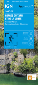 Wandelkaart Gorges du Tarn, Florac, Ste.-Enimie, la Malene, Aven Armand, PN des Cevennes | Cevennen |  IGN 2640OT - IGN 2640 OT | ISBN 9782758557401