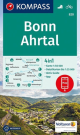 Wandelkaart Bonn Ahrtal | Kompass 822 | 1:50.000 | ISBN 9783990443699