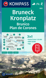 Wandelkaart Bruneck Kronplatz | Kompass 045 | 1:25.000 | ISBN 9783991215967