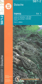 Topografische kaart Belgie NGI 58 / 1-2  Doische  | 1:25.000 - ISBN 978946235879