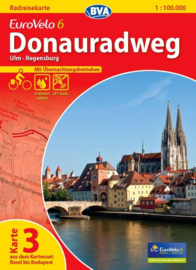 Fietskaart Eurovelo 6 kaart nr. 03. Ulm - Regensburg | 1 : 100 000 | BVA  | ISBN  9783870736156