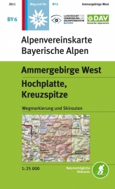 Wandelkaart Ammergebirge West, Hochplatte | DAV BY6 | ISBN 9783937530369