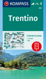 Wandelkaart - Fietskaart Trentino | 3-delige set | Kompass 683 | 1:50.000 | ISBN 9783991540694