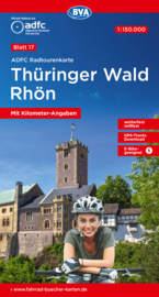 Fietskaart Thüringer wald / Rhön | ADFC nr.17 | 1:150.000 | ISBN 9783969901335