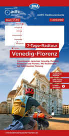 Fietskaart   Venetië - Florence 7 daagse fietstocht | BVA - ADFC | 1:200.000 | ISBN 9783969902455