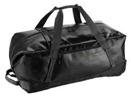 Jet Black 110 liter wielen en rugzak