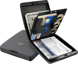 Tru Virtu wallet money&cards donker grijs