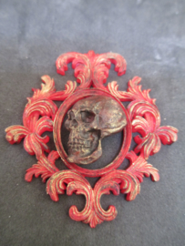 Resin foto/spiegel frame, hoogte 6,5 cm., breed 6 cm.