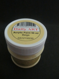 Acryl verf pastel geel, 50 ml.