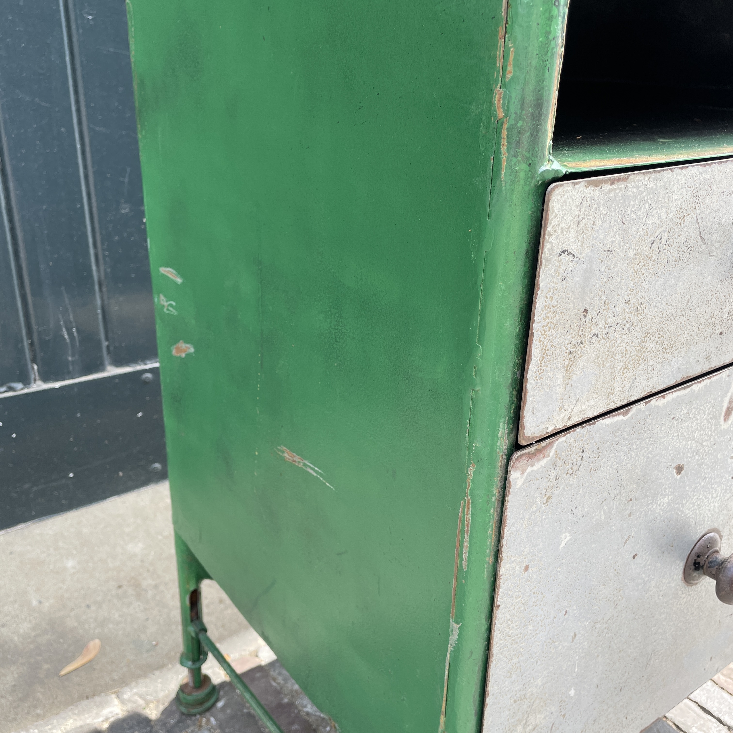 Industriële werkbank - buitenkeuken