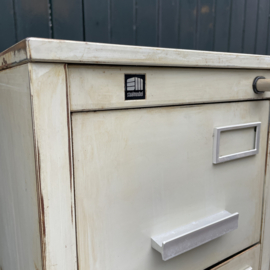 Industriële ijzeren ladekast - vintage archiefkast
