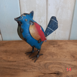 Vogeltje van gerecycled blik