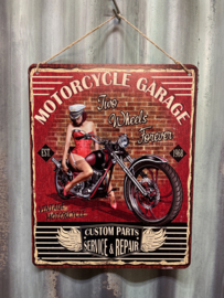 Motercycle garage two wheels forever
