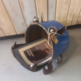 Metalen krantenbak  Upcycling Mancave