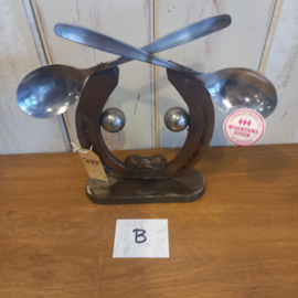 Metalen Koe - Hoefijzer  - Metal-Art