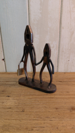 Moeder met kind - oude tangen - upcycling