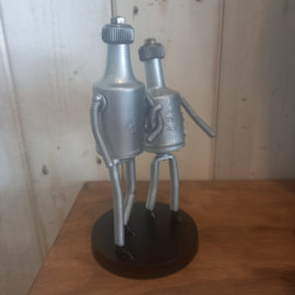 Ouder met klein kind- upcycling