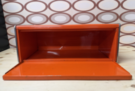 Retro oranje Brabantia broodtrommel