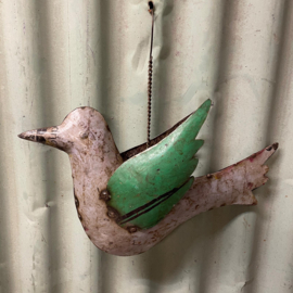 Vogel van gerecycled blik