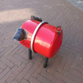Metalen Varken Rood