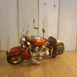 Blikken oldtimer motorfiets