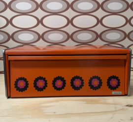 Retro oranje Brabantia broodtrommel