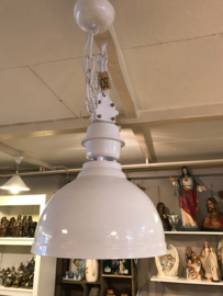 Industriële witte hanglamp