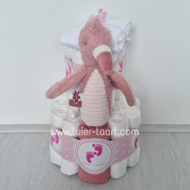 Luiertaart Flamingo