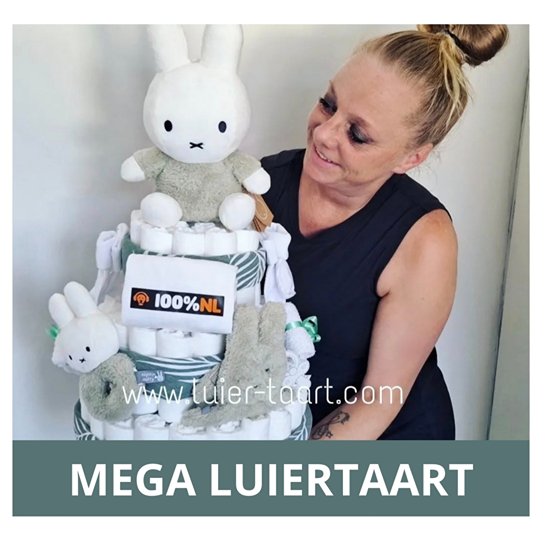 Luiertaart Kraamcadeau Babyshower collega zwanger