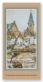 Vignetkaartje: Monnikendam, Anton Pieck